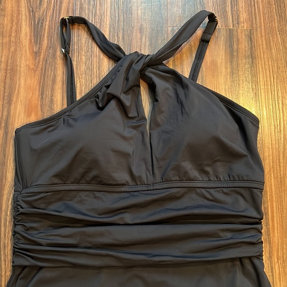 Bleu Rod Beattie High Neck Keyhole One Piece - Picture 6 of 16